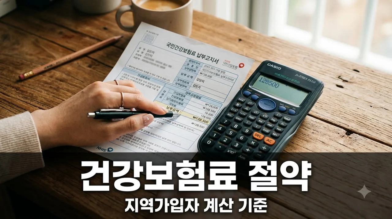 건강보험료 줄이는 방법! 지역가입자 계산 기준과 2026년 절세 팁