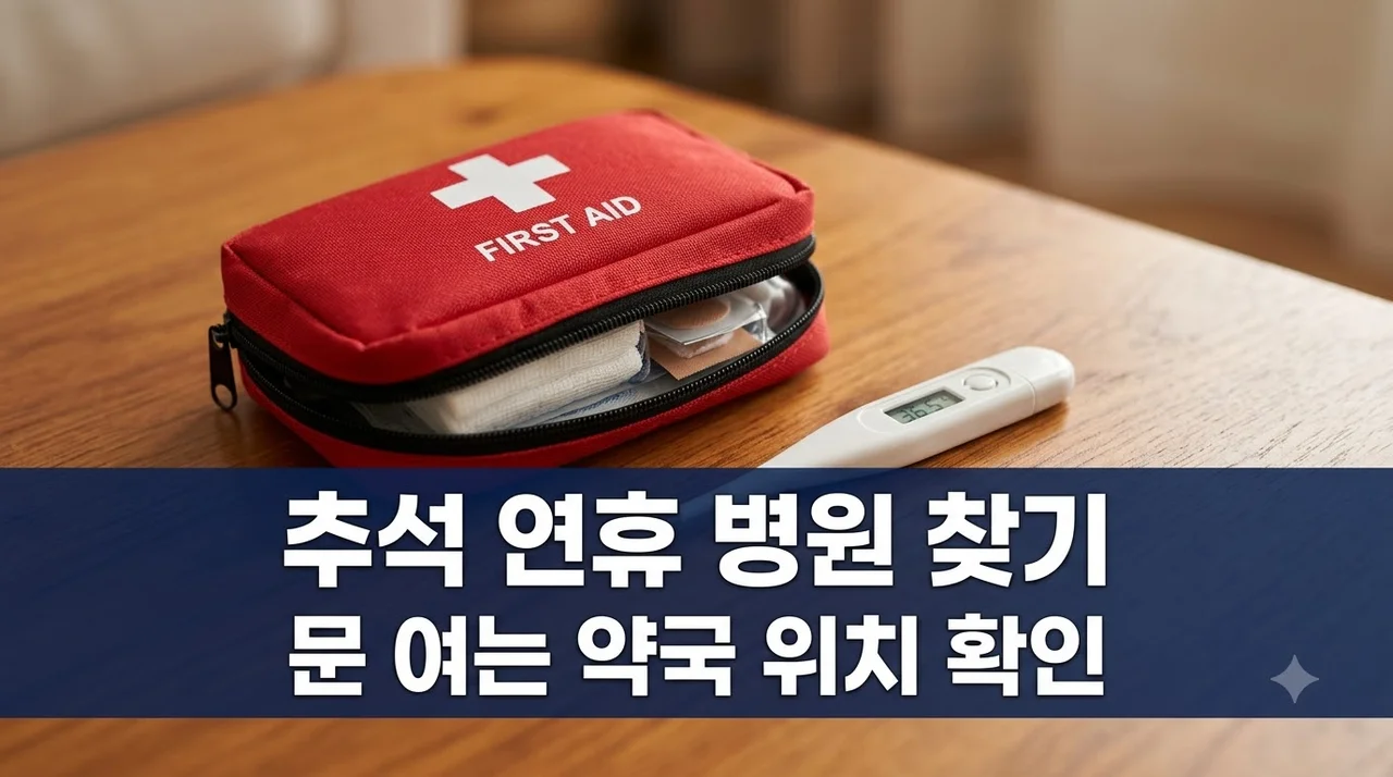 추석 연휴 문 여는 병원 약국 찾기: 응급진료기관 검색 방법 총정리