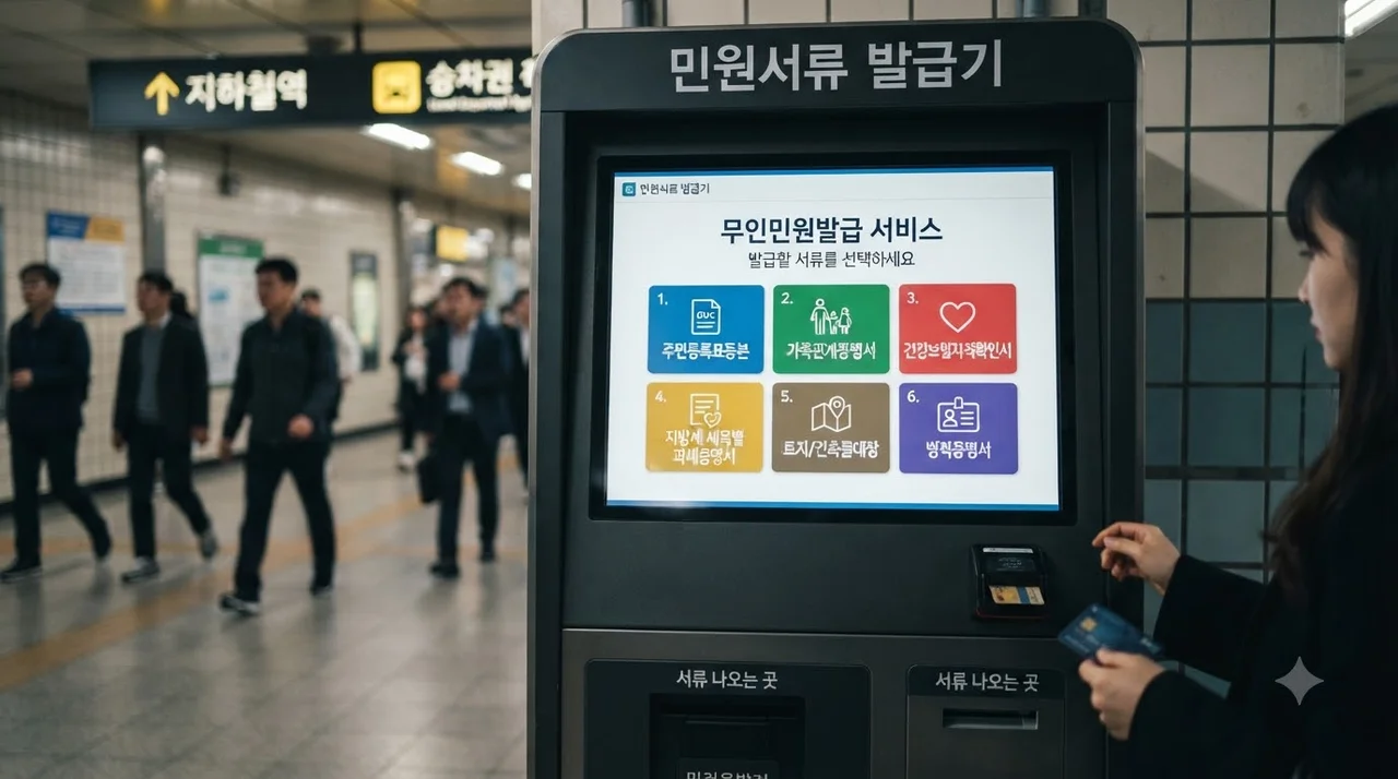 발급 방법별 수수료 및 운영 시간 비교