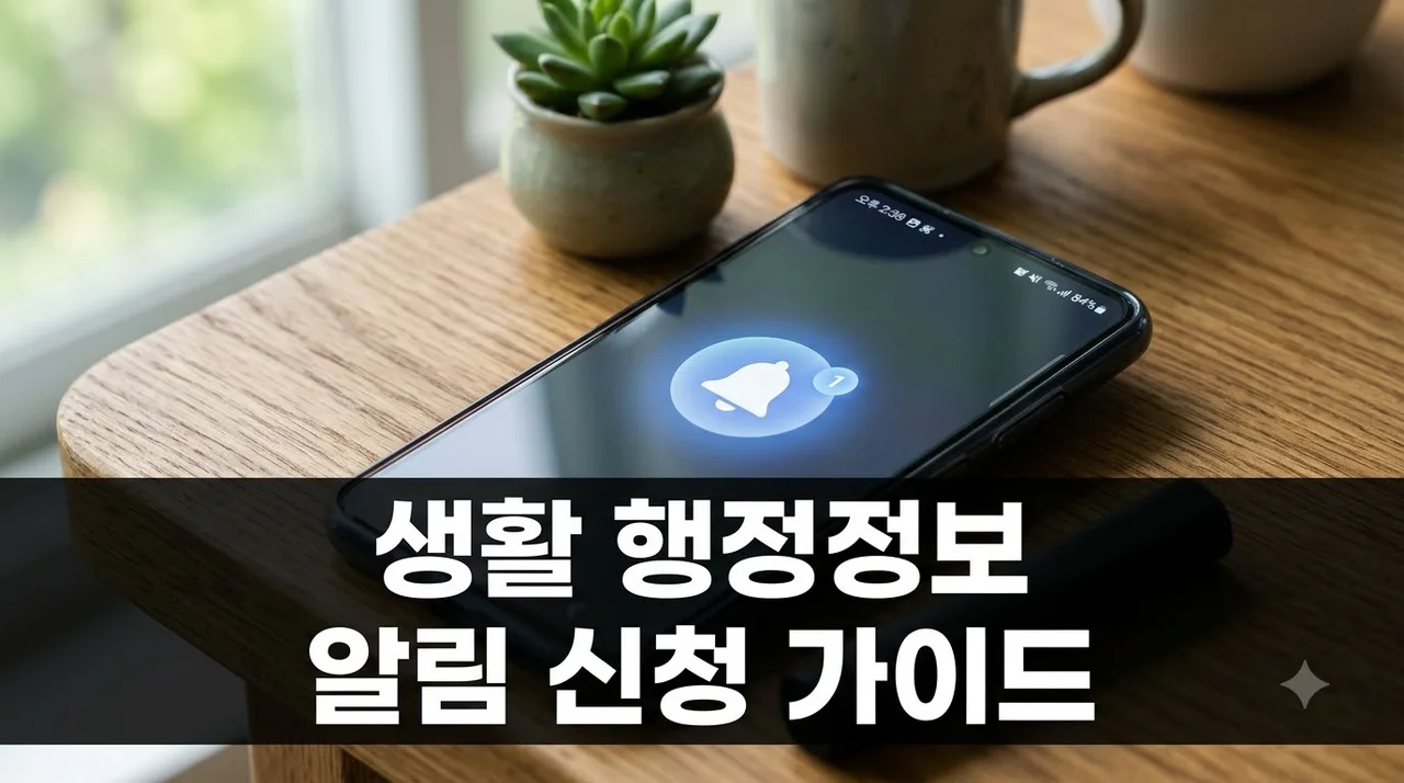 생활 행정정보 알림 서비스 신청 및 혜택 완벽 가이드