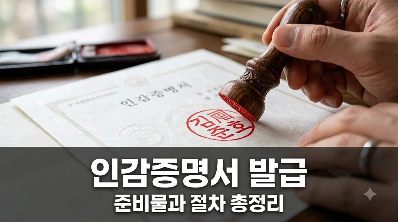 인감증명서 발급 방법 및 준비물 총정리 (인터넷 발급 불가 주의사항)