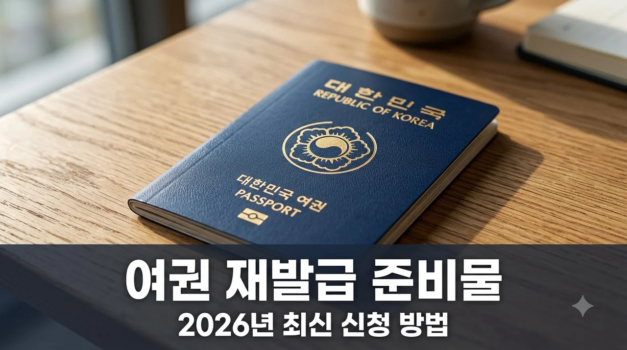 여권 재발급 준비물 2026 최신 신청 가이드 (사진 규격 및 수수료)