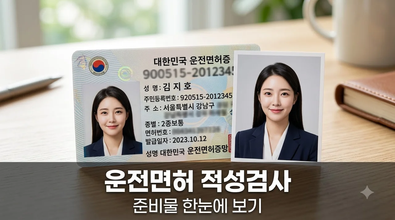 운전면허 적성검사 준비물 2026년 최신 가이드 (1종 2종 서류)