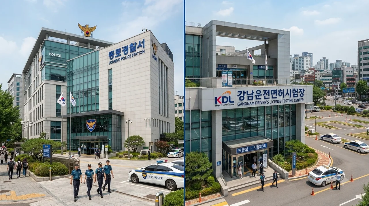 방문 방법 비교: 면허시험장 vs 경찰서